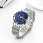 Luxury Men Quartz Watch Relogio Masculino Wristwatch Mesh Strap Waterproof Sport