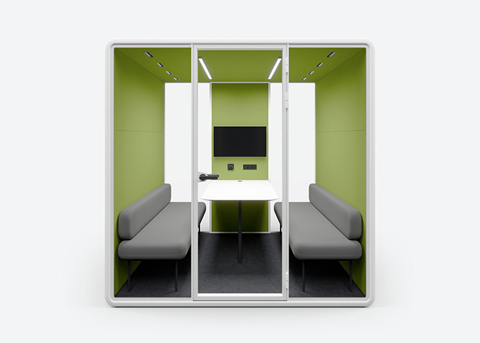 Movable Acoustic Office Pods Aluminum Structure Frame Soundproof Meeting Pods