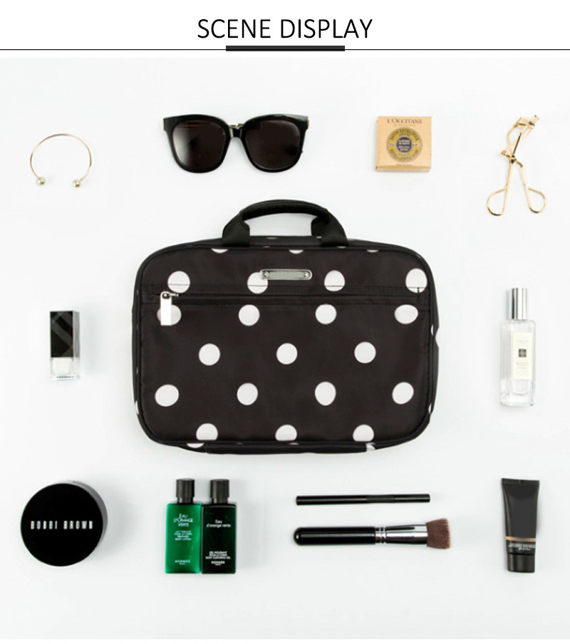 Personalised Cosmetic Polyester Hanging Toiletry Bag