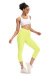 High Waist Leggings Active Stretch Fitness Gym 3/4 Yoga Pants For Women