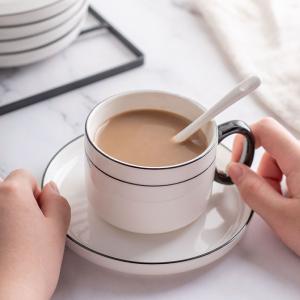 China Unique 200ml Porcelain Tea Set Sustainable Nordic Design For Cappuccino And Espresso wholesale