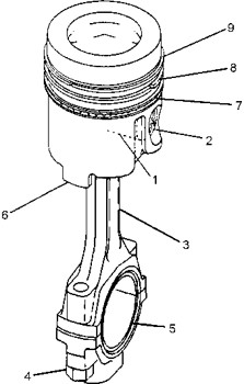 378-509 Ring 3780509 Piston 5.4 (See 9Y4004T) Engine 168-7226 Cylinder Liner 1687226 Pin