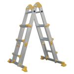 Lightweight Foldable Aluminum Ladder 4x3 Strong Aluminium Telescopic Ladder