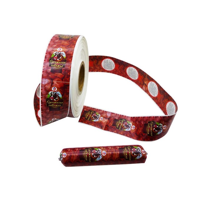 Customized OEM Brand Logo Printing Food Grade PVDC Sausage Covers
