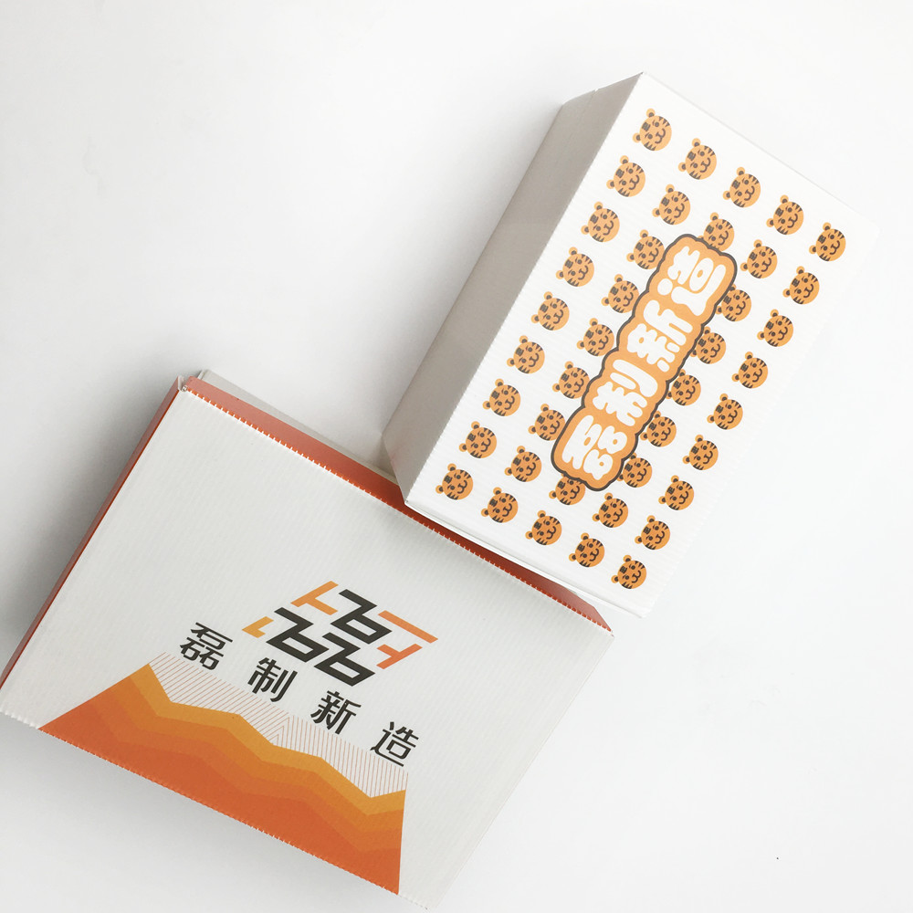 RoHS Foldable Corrugated Plastic Packaging Boxes For Shoes Clothes