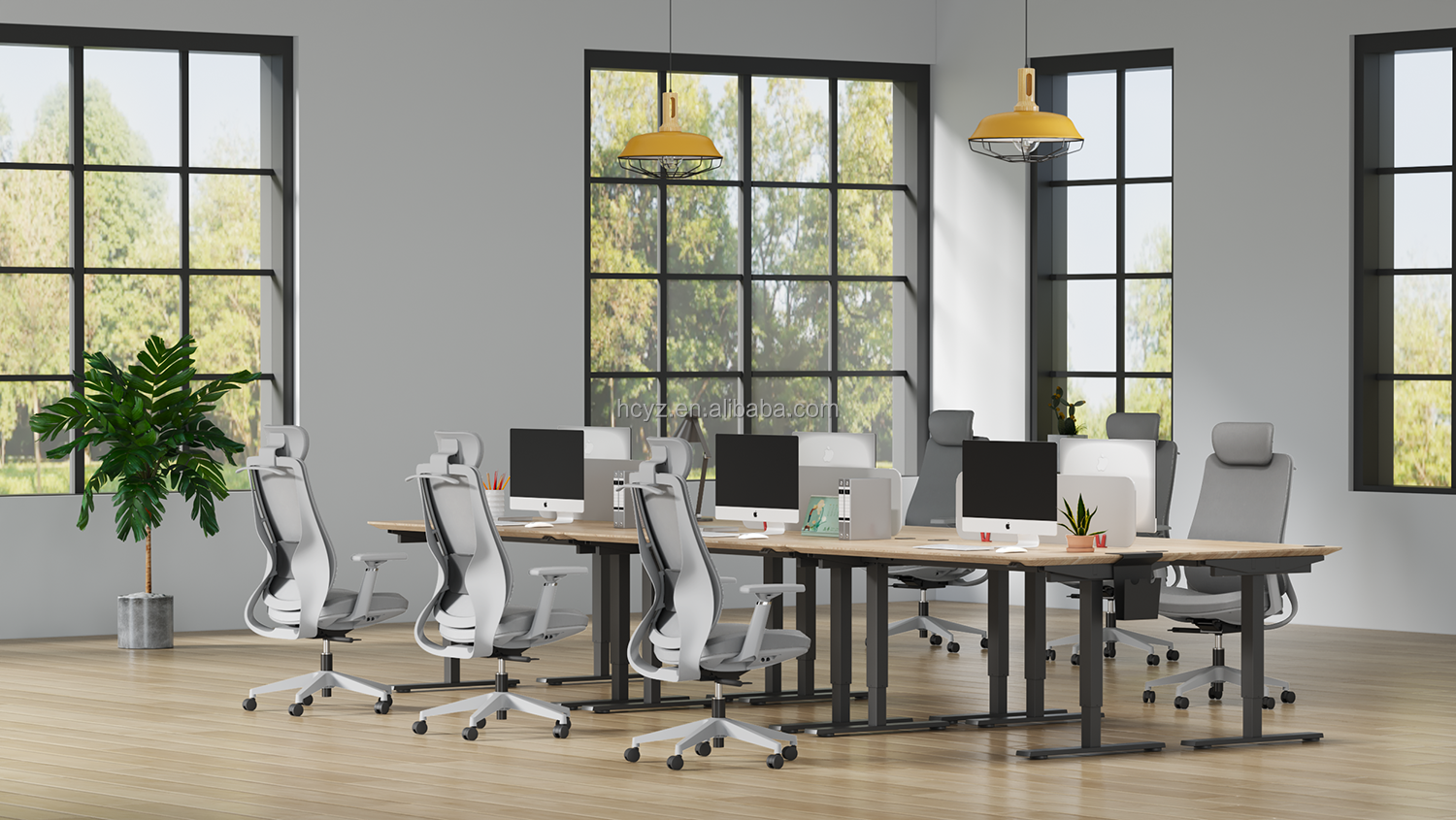 Adjustable Height Swivel Manager Chair Modern Fabric Office Furniture for Executives