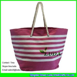 China LUDA 2016 summer straw handbags tote strawbeach bags and totes wholesale