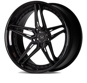 China Gloss Black Forged Alloy Rims 3 Piece For Lamborghini Ferrari 5X114.3 5X120 wholesale