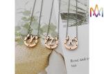 4g Horseshoe A-Z Alphabet Womens Engraved Necklace