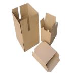 Light 20pcs Foldable Brown Corrugated Paper Packaging Flat Shipping Box
