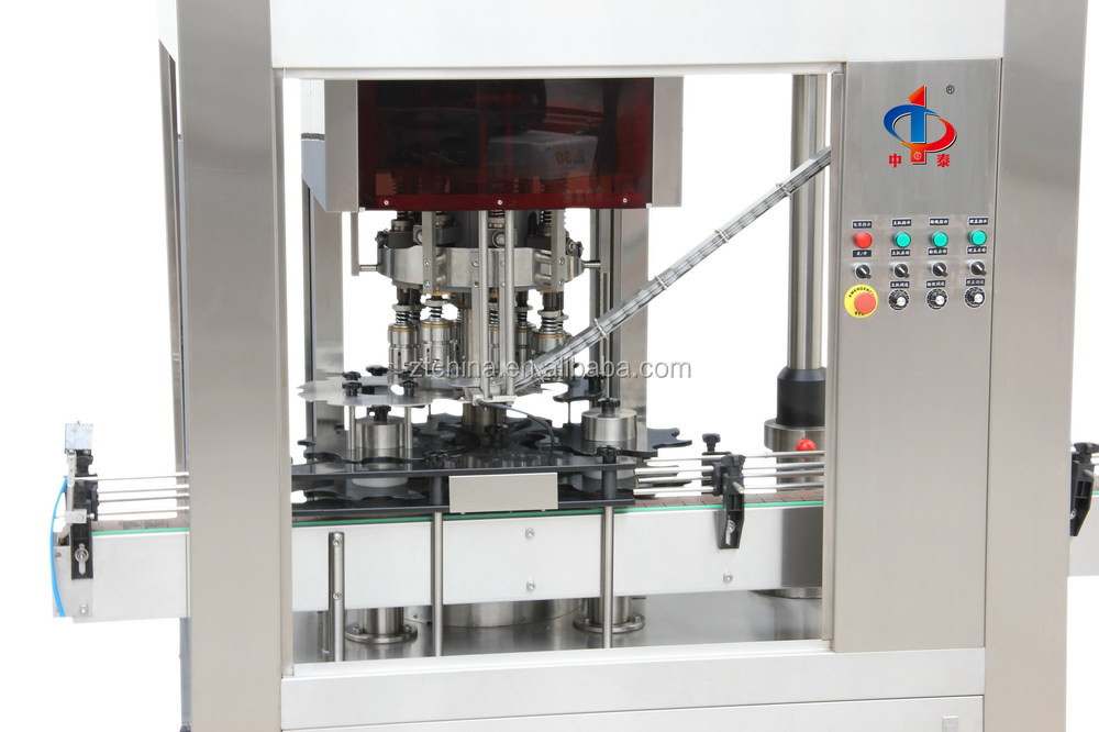 Full Automatic Plastic Bottle Rotary Pneumatic Type Capping Sealing Machine 8 Heads