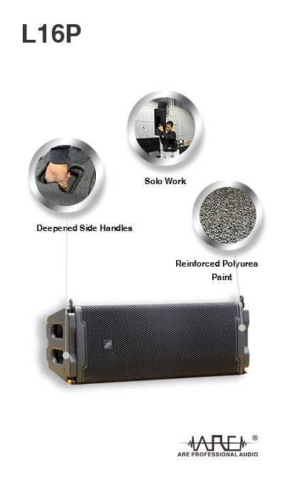 ARE AUDIO dual 8 inch outdoor line array speaker system excellent sound lightweight and portable