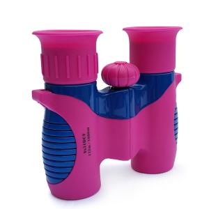 China High Powered Shockproof Kids Binoculars Pink Mini 8x21 For Boys / Girls wholesale