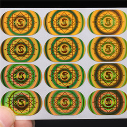 OEM Personalised Custom Printed Hologram Stickers Free Design