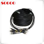 Armored Waterproof Fiber Optic Cable Duplex LC OM3 OM4 LC / UPC For Outdoor