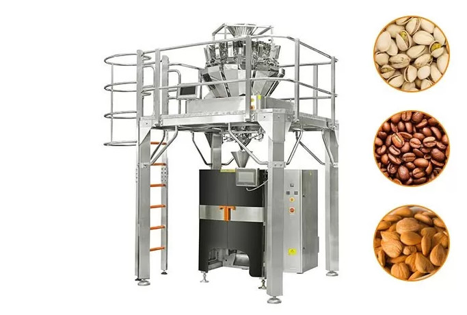 Multihead Weigher Packing Machine For Herb Tea/Puffed Snacks/Cereals Rice