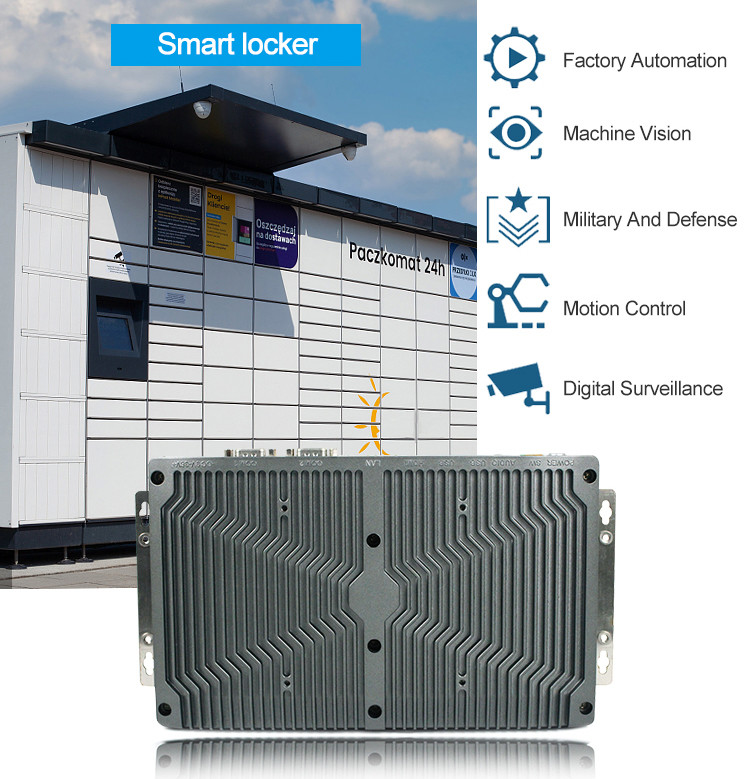 RS232 Fanless Embedded Box Pc Alloy Shell J1900 1.5A Embedded Mini Pc