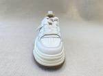 Heightening White Trainers Women Pigskin Insole Ladies Trainers