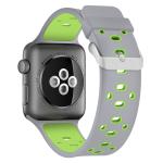 Two tone colors 38 40 42 44 mm Silicone Watch Strap for Apple Watch