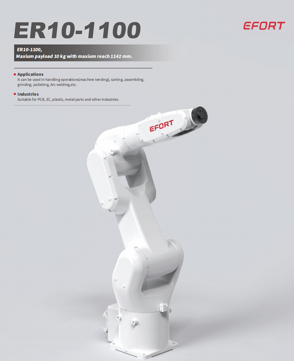 Desktop Robot In Handling Operations Machine Tending Sorting Assembling Grinding Polishing For PCB 3C Plastic ER10-1100