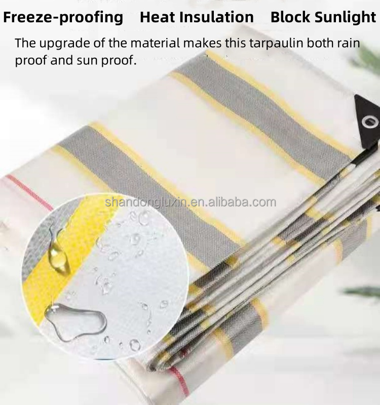 Waterproof Woven Tarpaulin for Automotive and Home Textiles Sun Protection in Any Size