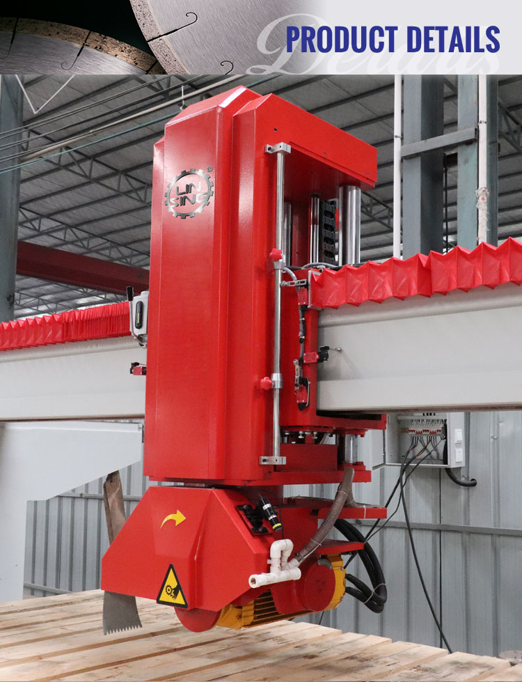 Bridge Saw Machine for Stone Slab Cutting of Granite Marble Quartz Dekton Porcelain