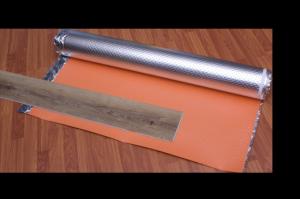 China 3mm Cross Link IXPE Foam Underlayment With Silver Vapor Barrier on sale