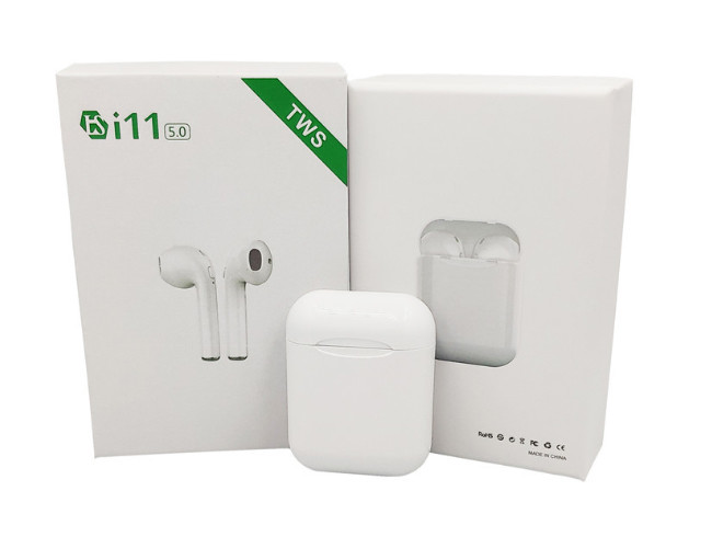 ABS Material TWS Bluetooth Earphone I11 Headset Automatic Charging In - Ear Style