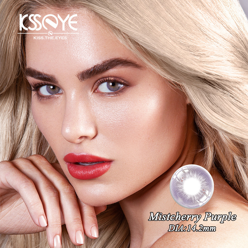 Ksseye Color Natural Grey Contact Lenses Cosmic Disposable Yearly Colored