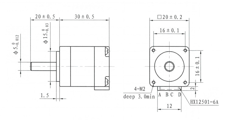 Mini Motor NEMA 11 20×20×30mm 0.6A with Office Equipment