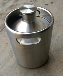 China 2L growler min keg with screw cap on top wholesale