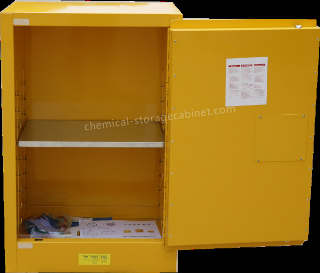 2 Door Vented Laboratory Locking Metal Flammable Storage Cabinet For Liquid Chemical