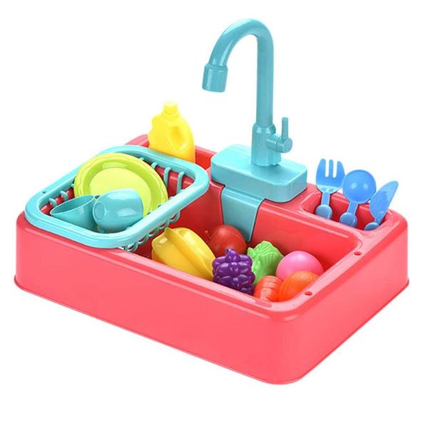 Electric Dishwasher Playing Toy Kitchen Toys Set for Boys Girls Age Range 2 to 4