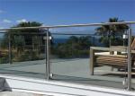 American Standard Stainless Steel Post Glass Railing For Outdoor And Indoor