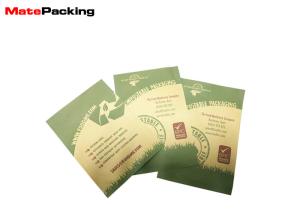 China 100% Biodegradable Kraft Paper Food Bags 0.12mm Thickness For Coffee / Snack wholesale