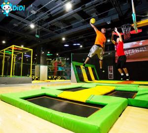 China One-Stop Service 180SQM Customized Entertainment Indoor Trampoline Playgrounds wholesale