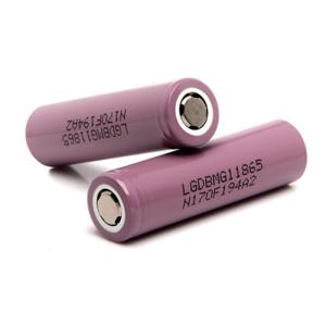 China 2900mAh LGDBMG11865 Battery , 18650 Rechargeable Li Ion 50g Weight wholesale