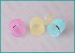 Colorful PP Material Flip Top Closures 18/410 Butterfly Cap With Round Top