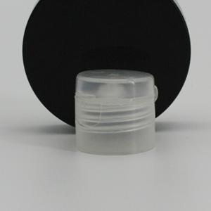 China Round PP Cosmetic Bottle Clear 24mm Flip Top Lid wholesale