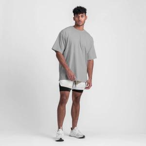 China Loose Sports Casual Oversized T Shirt S Solid Color Cotton Large Size wholesale