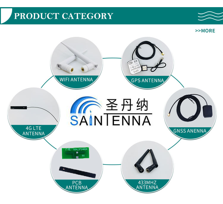 2.4G 2.5G single band wifi rubber antenna black