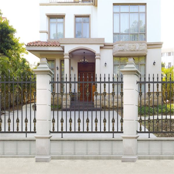 Modern Robust Black Anodized Aluminum Railing Stainless Steel Fence