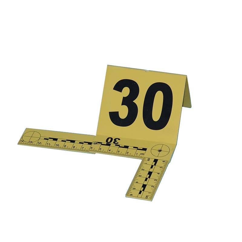 P065 Yellow plastic photo evidence numbers(1-30)