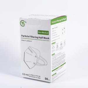 China Disposable Nonwoven KN95 Folding Half Face Mask wholesale