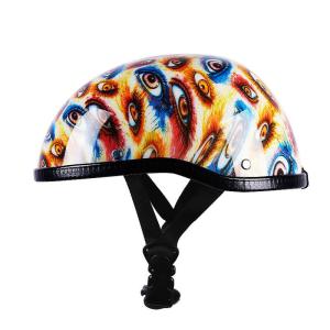 China Motorcycle Retro Half Cruise Helmet Prince Motorcycle Helmet Vintage Motorcycle dot helmet M L XL XXL wholesale
