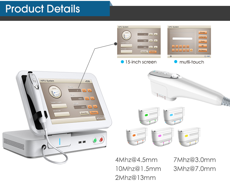 High Intensity Focused Ultrasound HIFU Machine Home Use For Skin Tightening