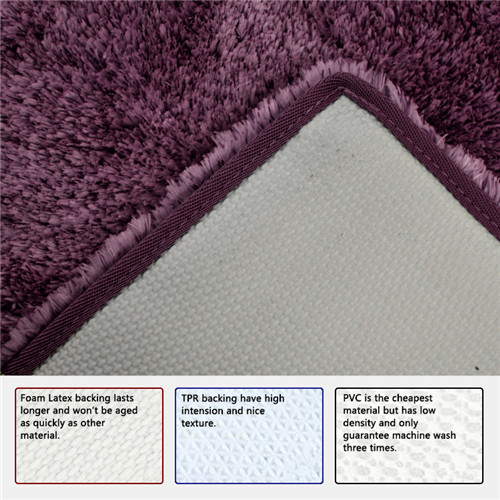 Thick Layer Anti Bacteria Custom Size Bath Rugs TPR Bottom