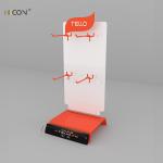 White Metal Counter-Top Custom Drone Accessories Display Stand