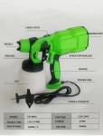 HVLP Electric Sprayer Disinfection Portable Green Color Painting Gun 800ml