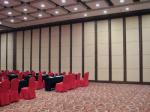 Customized Wooden Surface Office Partition Walls 500 / 1200 mm Width